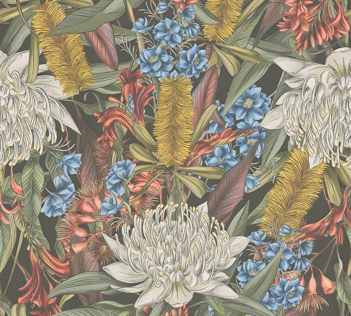 KUNSTLOFT Vliestapete Floral Daydream 0.53x10.05 m, halb-matt, matt, lichtbeständige Design Tapete von KUNSTLOFT