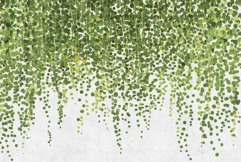 KUNSTLOFT Vliestapete Hanging Garden 1 4x2.7 m, Leicht glänzend, lichtbeständige Design Tapete von KUNSTLOFT
