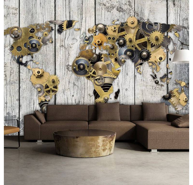 KUNSTLOFT Vliestapete Mechanical World 1.96x1.4 m, Halb-matt, Matt, lichtbeständige Design Tapete KUNSTLOFT Vliestapete Mechanical World 1.96x1.4 m, Halb-matt, Matt, lichtbeständige Design Tapete von KUNSTLOFT