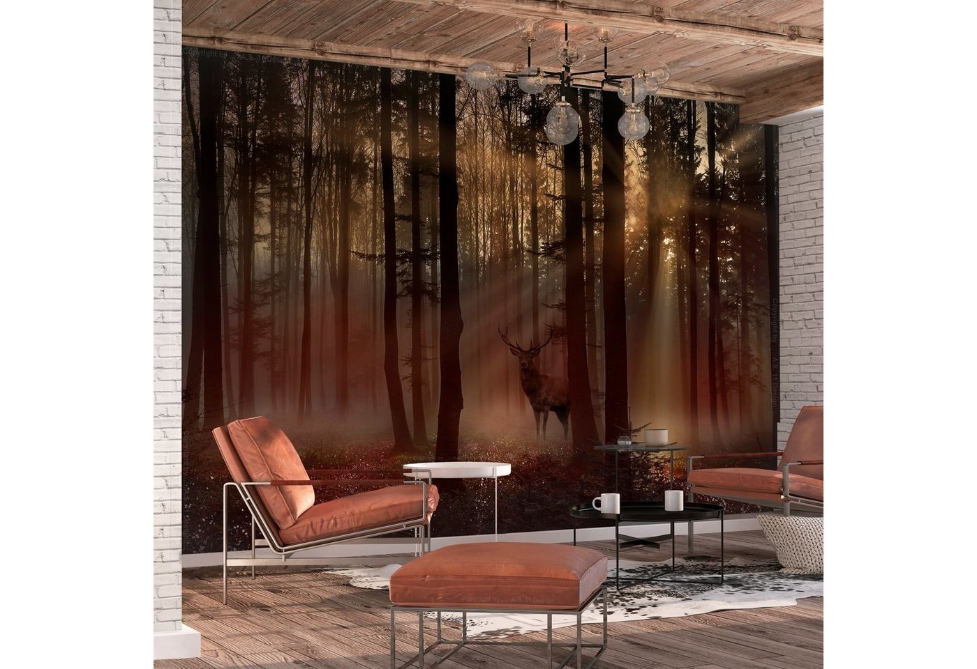 KUNSTLOFT Vliestapete Mystical Forest - First Variant 0.98x0.7 m, Halb-matt, Matt, lichtbeständige Design Tapete KUNSTLOFT Vliestapete Mystical Forest - First Variant 0.98x0.7 m, Halb-matt, Matt, lichtbeständige Design Tapete von KUNSTLOFT