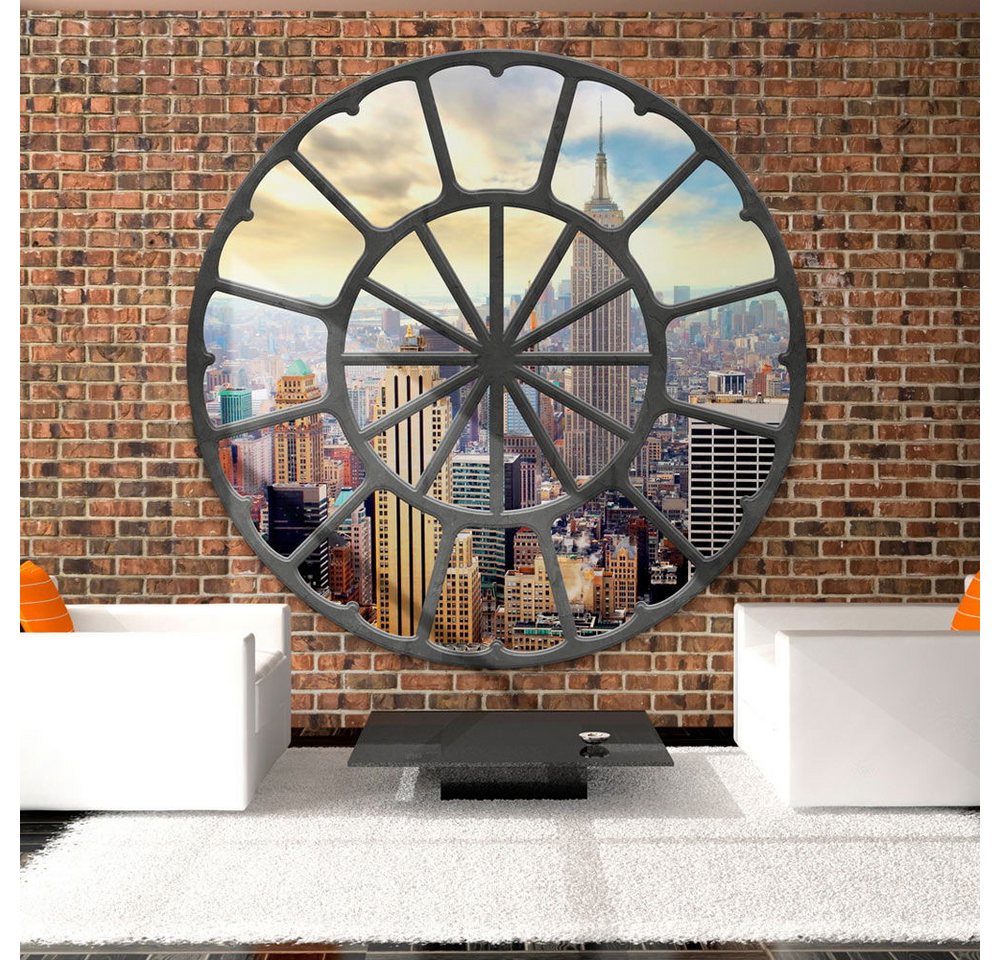 KUNSTLOFT Vliestapete New York at lunchtime 0.98x0.7 m, Halb-matt, Matt, lichtbeständige Design Tapete von KUNSTLOFT