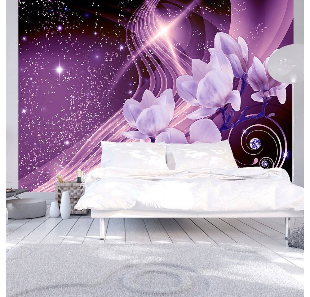 KUNSTLOFT Vliestapete Purple Milky Way 0.98x0.7 m, Halb-matt, Matt, lichtbeständige Design Tapete von KUNSTLOFT