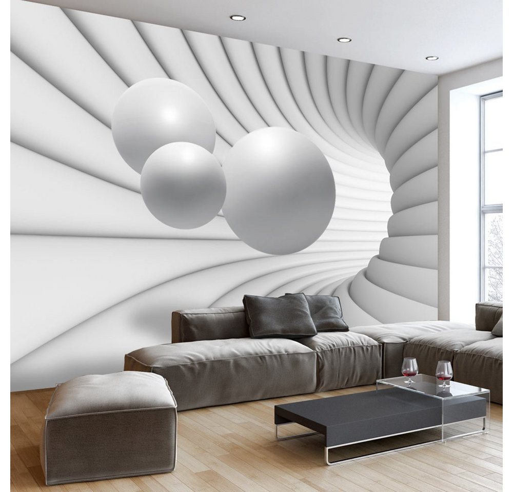 KUNSTLOFT Vliestapete Race Through The Tunnel 1.96x1.4 m, Matt, lichtbeständige Design Tapete von KUNSTLOFT