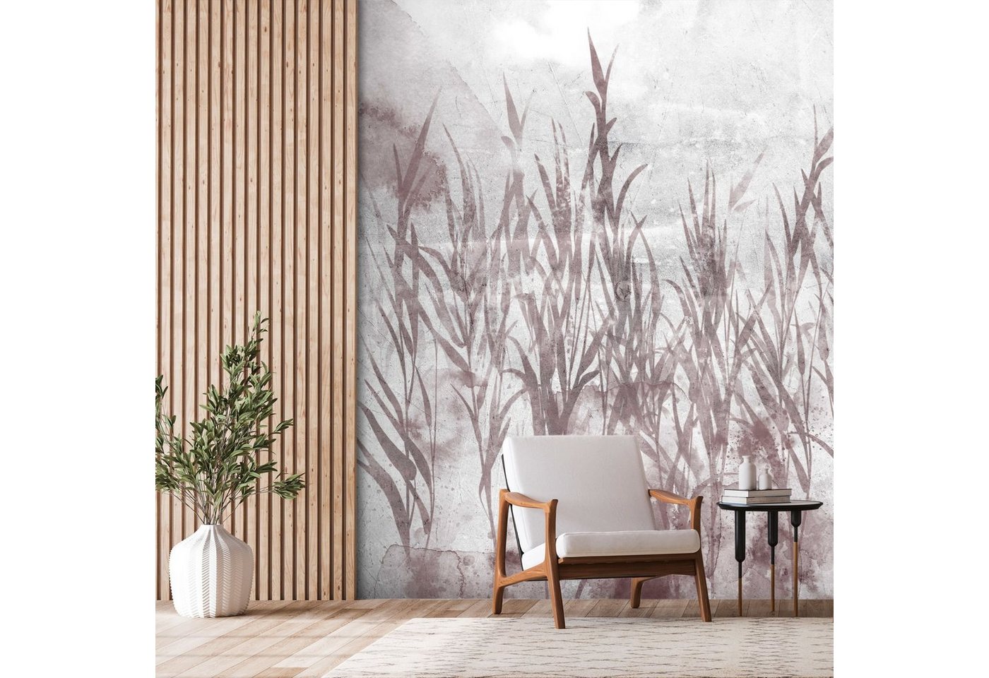 KUNSTLOFT Vliestapete Sentimental Landscape 0.98x0.7 m, Halb-matt, Matt, lichtbeständige Design Tapete von KUNSTLOFT