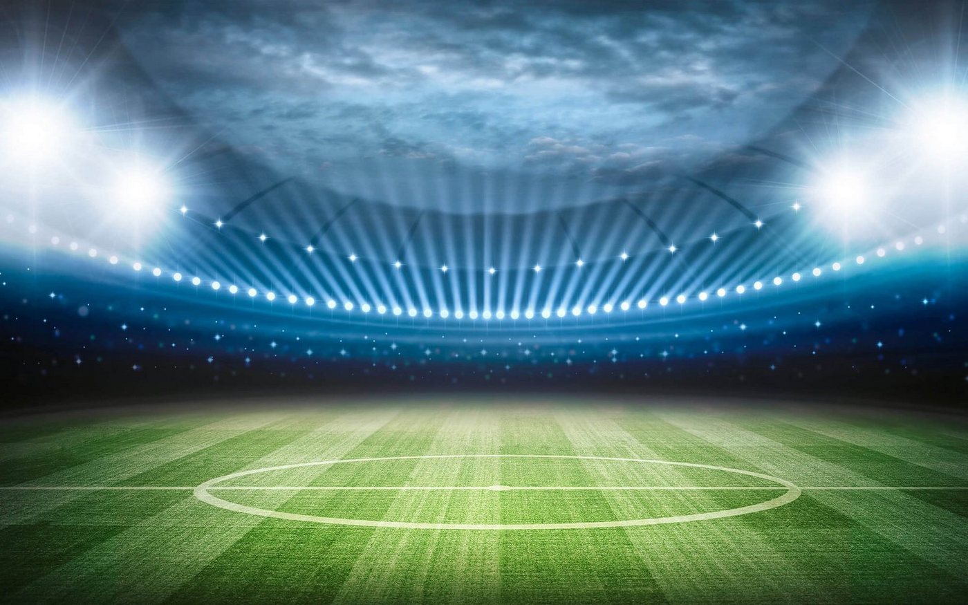 KUNSTLOFT Vliestapete Stadion 4x2.67 m, leicht glänzend, lichtbeständige Design Tapete von KUNSTLOFT