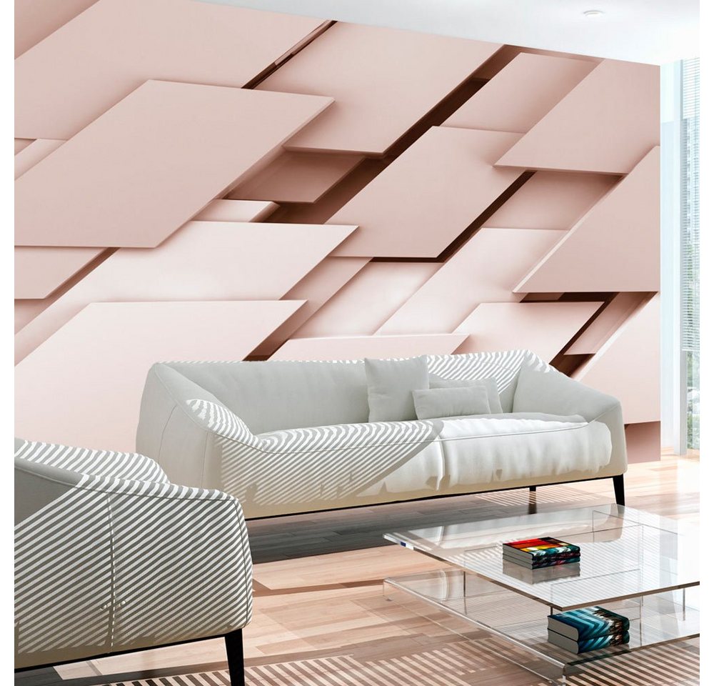 KUNSTLOFT Vliestapete Think Pink 2.5x1.75 m, halb-matt, lichtbeständige Design Tapete von KUNSTLOFT