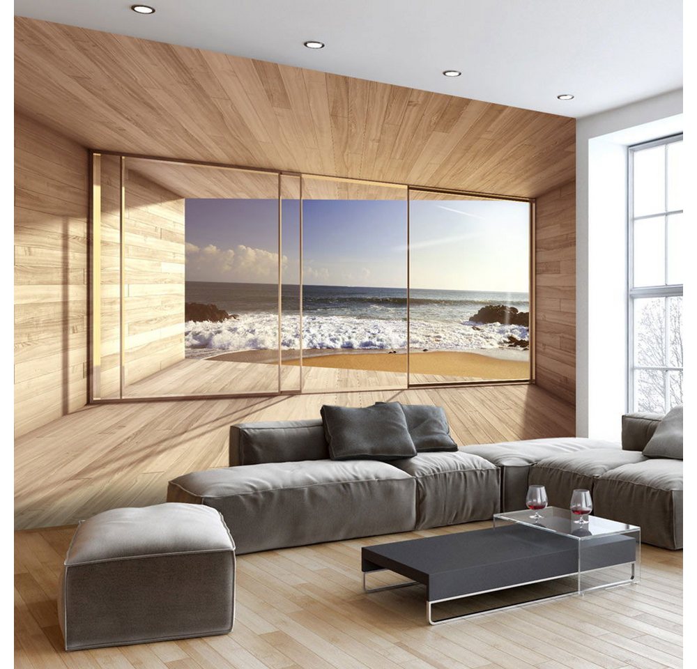 KUNSTLOFT Vliestapete Traumaussicht 1.47x1.05 m, Halb-matt, Matt, lichtbeständige Design Tapete von KUNSTLOFT