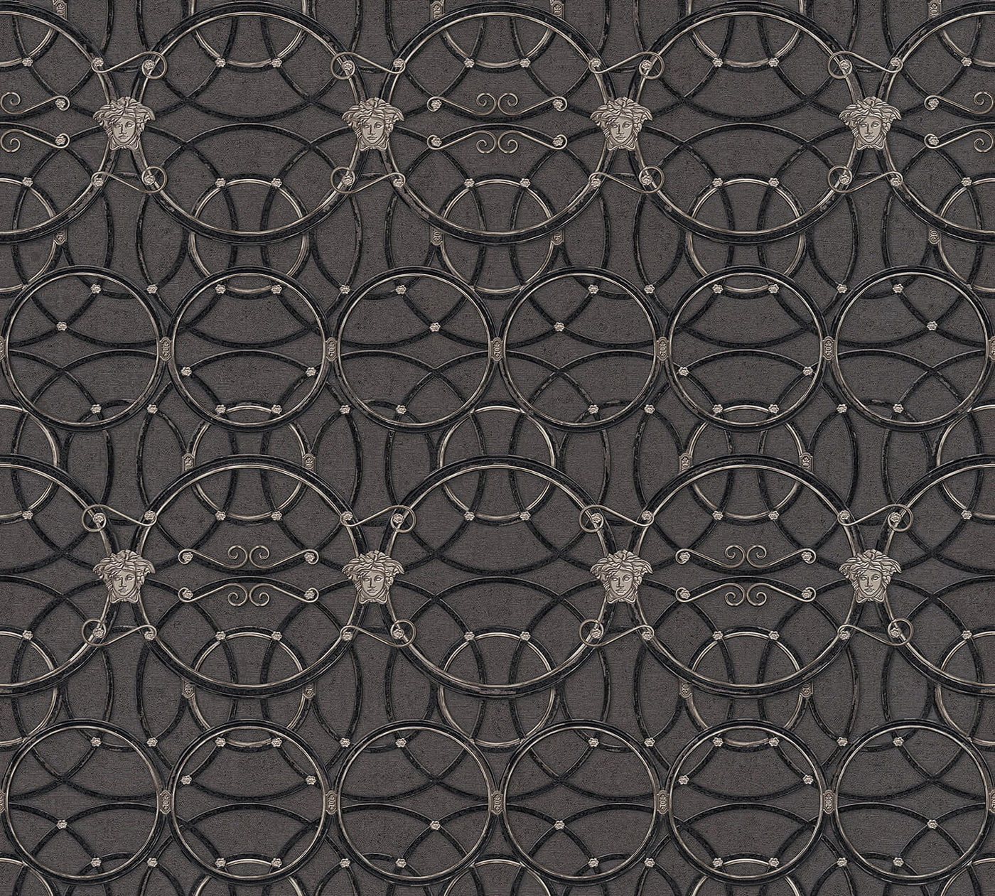 KUNSTLOFT Vliestapete Versace Palace 4 0.7x10.05 m, Leicht glänzend, lichtbeständige Design Tapete von KUNSTLOFT