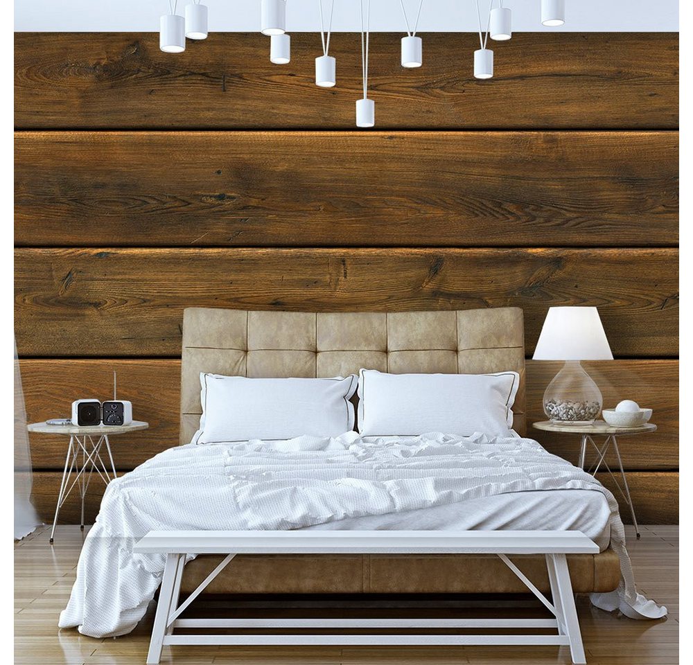 KUNSTLOFT Vliestapete Wooden Harmony 2.5x1.75 m, halb-matt, lichtbeständige Design Tapete von KUNSTLOFT