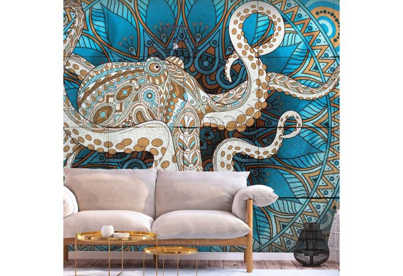 KUNSTLOFT Vliestapete Zen Octopus 0.98x0.7 m, Halb-matt, Matt, lichtbeständige Design Tapete KUNSTLOFT Vliestapete Zen Octopus 0.98x0.7 m, Halb-matt, Matt, lichtbeständige Design Tapete von KUNSTLOFT