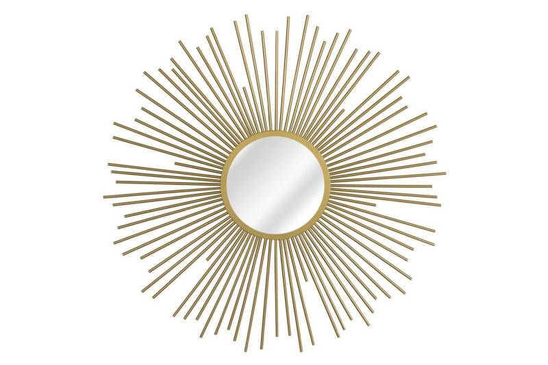 KUNSTLOFT Wandspiegel Radiant Sun 80x80x3 cm, handgefertigter Deko-Spiegel aus Metall von KUNSTLOFT