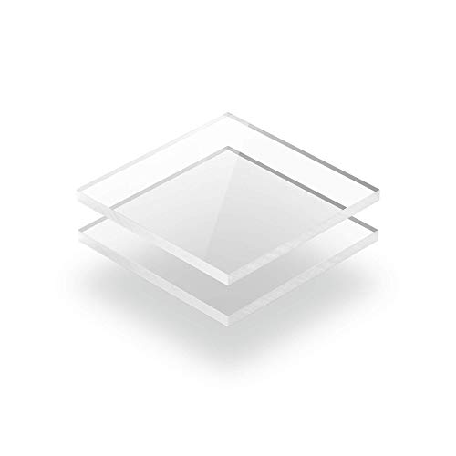 Acrylglasplatte Transparent 6 mm - Rechteck in Abmessungen von 10x10 cm bis 110x230 cm. UV-beständig, hochwertiges PMMA, Schutzfolie an beiden Seiten, ohne scharfe Kanten. von KUNSTSTOFF PLATTENONLINE