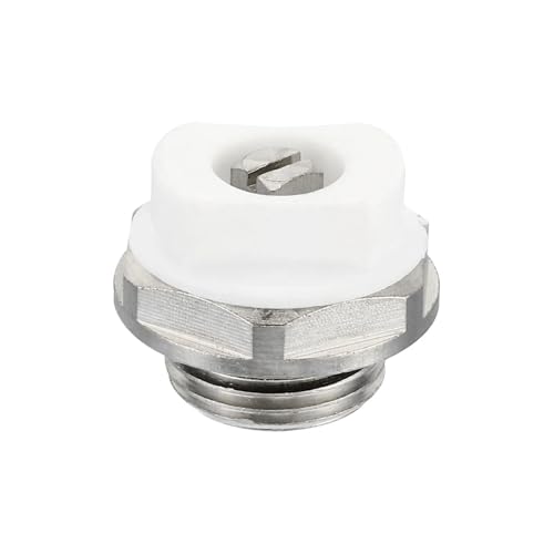 1 Stück 3/8 Zoll BSP Außengewinde Manuelles Heizkörper-Entlüftungsventil Messing vernickelt for Heizung Silber Weiß 1 Stück 3/8 Zoll BSP Außengewinde Manuelles Heizkörper-Entlüftungsventil Messing vernickelt for Heizung Silber Weiß von KUNYOS