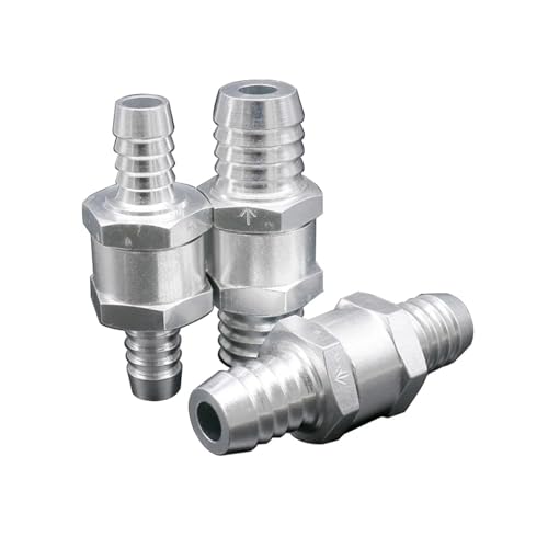 Einwegventile 6/8/10/12/14/16 mm 6 Größen Aluminiumlegierung Kraftstoff-Rückschlagventil Passend for Vergaser(14mm) von KUNYOS