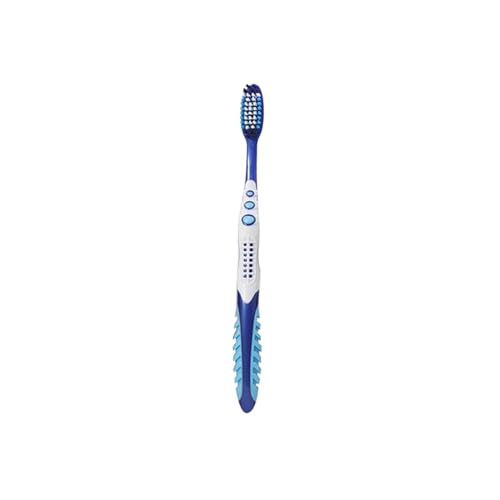 Handzahnbürste 1/4 Manuelle Harthaarzahnbürste for eine effiziente Mundreinigung, einzeln verpackt, for Erwachsene Bürste(1pc blue) von KUNYOS