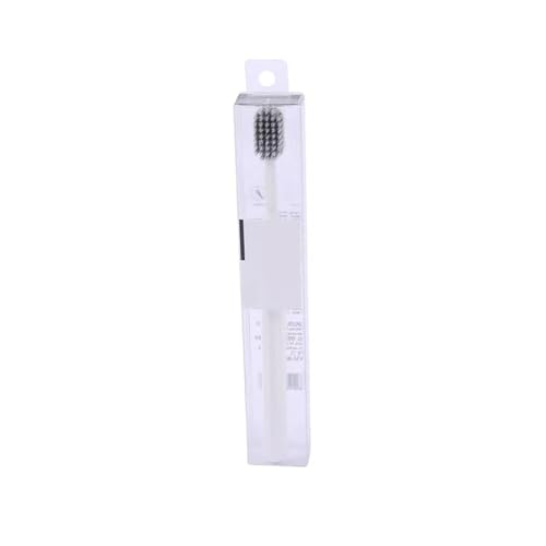 Handzahnbürste 1 PC Reisezahnbürste for Erwachsene Schwarz und Weiß Weiche Borsten Paar Handbewegung Bürste Zahnpflege Bürste(White) von KUNYOS