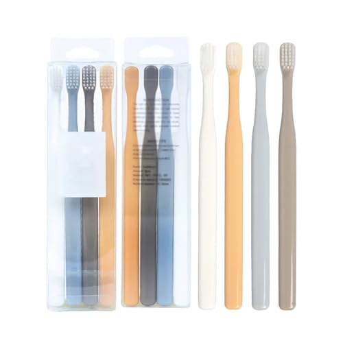 Handzahnbürste 12-teiliges elegantes Zahnbürstenset mit weichen Borsten, kompakter Kopf for Erwachsene, sanft und effektiv Bürste von KUNYOS