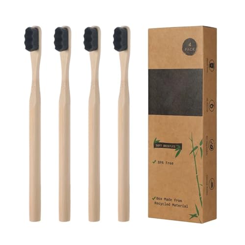 Handzahnbürste 1PC/4PCS Zahnbürste for Erwachsene Zahnbürste mit weichen Borsten 10000 weichen Borsten Zahnbürste Mundhygiene Bürste(4pcs) von KUNYOS