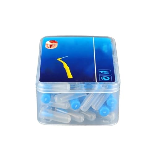 Handzahnbürste 20 Teile/schachtel L Form Push-Pull Interdentalbürste Zahnstocher Zahnaufhellung Zahnstocher Zahnbürste Mundhygiene Pflege Bürste(Diameter 0.7MM) von KUNYOS