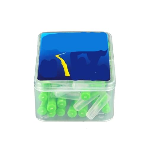 Handzahnbürste 20 Teile/schachtel L Form Push-Pull Interdentalbürste Zahnstocher Zahnaufhellung Zahnstocher Zahnbürste Mundhygiene Pflege Bürste(Diameter 0.8MM) von KUNYOS