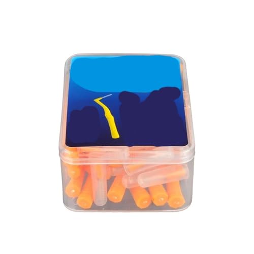 Handzahnbürste 20 Teile/schachtel L Form Push-Pull Interdentalbürste Zahnstocher Zahnaufhellung Zahnstocher Zahnbürste Mundhygiene Pflege Bürste(Diameter 1.2-1.5MM) von KUNYOS