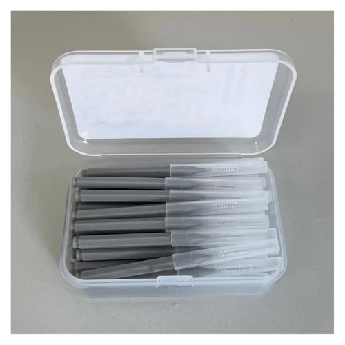 Handzahnbürste 30Pcs Interdental Care Teeth Whitening Interdentalreiniger Zahnbürste Mundhygiene-Tool Bürste(0.6mm gray 30pcs) von KUNYOS