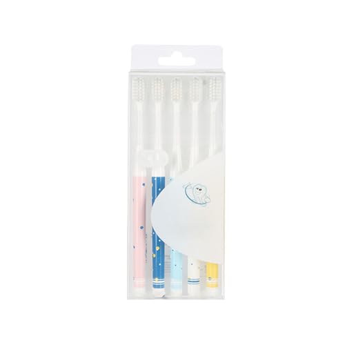 Handzahnbürste 5er-Pack Zahnbürste mit weichen Borsten, Haushaltszahnbürste for Erwachsene, Alltagsbedarf Bürste von KUNYOS