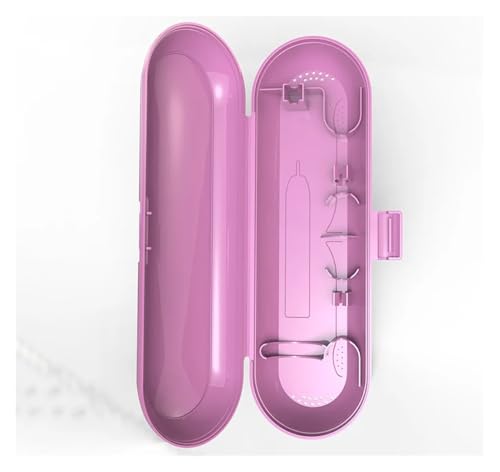 Handzahnbürste Tragbares Reiseetui for elektrische Zahnbürsten, Reisebox for elektrische Zahnbürsten, Aufbewahrungsbox for Zahnbürsten Bürste(Pink) von KUNYOS