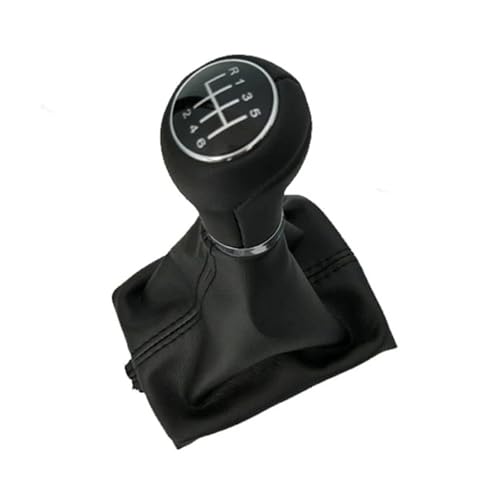 KUNYOS Schaltsack Für A6 Für A4 S4 B8 8K Für A5 8T 8F Für Q5 8R 2007-2015 5 6-Gang-Schaltknauf Mit Ledermanschetten Schaltmanschette(6 speed) von KUNYOS