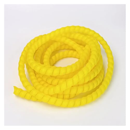 Magnetventil 1/5M Wickelrohr 8/10/14/16/20/25mm Draht Organizer Kabelschutzhülle Spiralwickelschutz Ventil(Yellow,30mm X 1Meter) von KUNYOS