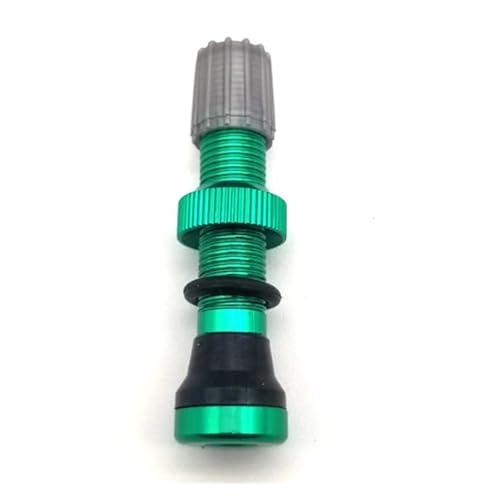 Magnetventil 1 Pcs 40mm MTB Fahrrad Tubeless Ventil for Mountainbike Felge Rad Reifen Reifen Ventil(Green) von KUNYOS
