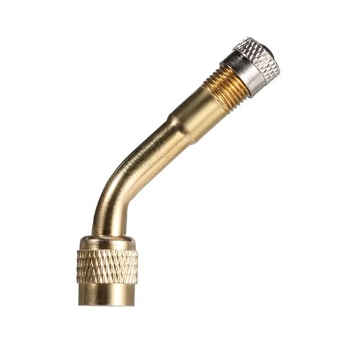 Magnetventil 1 Stück 45/90/135 Grad Winkel Messing Luftreifen Ventilschaft mit Verlängerungsadapter for Auto LKW Motorrad Ventil(5) von KUNYOS