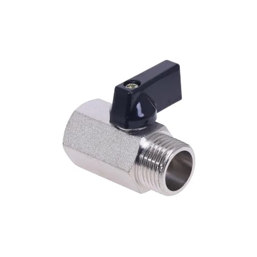 Magnetventil 1 stück Mini Messing Kugelhahn 1/2, 1/4 ", 1/8" BSP Männlich Zu Weiblich Luftkompressor Ventile Ventil(1/4") von KUNYOS