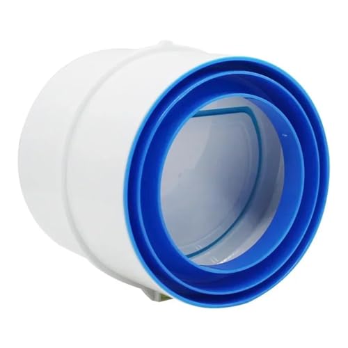 Magnetventil 1PC PVC-Abluftventilator-Rückschlagventil, rundes Rohr, Rückschlagklappe, 75/110 mm, Luftkanal-Lüftungsgitter for Badezimmer, Küchenzubehör Ventil(Style C 75-75) von KUNYOS