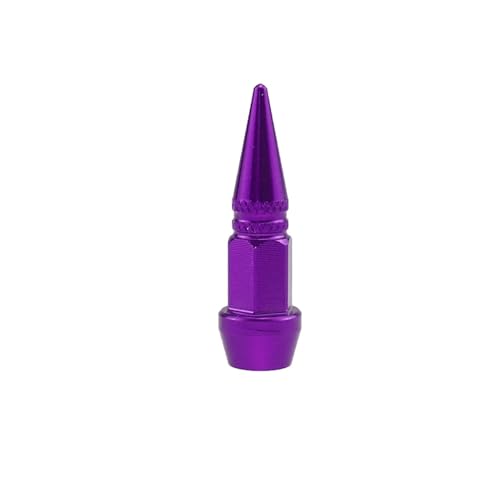 Magnetventil 1Pcs Aluminium Legierung Motorrad Auto Form Staubdicht Reifen Rad Stem Kugel Ventil Kappen Styling Tunning Ventil(45mm Purple 1pcs) von KUNYOS