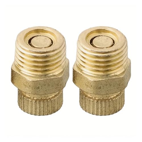 Magnetventil 2PCS Kleine Luftpumpe Zubehör Stille Kompressor Ablauf Ventil Schraube Kupfer Hand Werkzeuge Hardware Ventil von KUNYOS