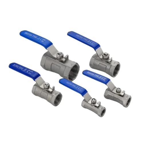 Magnetventil 304 Edelstahl-Kugelhahn 1/4" 1/2" 3/8" 3/4" DN8 DN10 DN15 DN20 Kugelhahn Innengewinde BSP Ventil(DN10) von KUNYOS