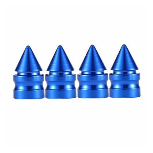 Magnetventil 4 Teile/satz Auto Bike Moto Reifen Rad Ventil Kappe Abdeckung Auto Styling Ventil(Blue) von KUNYOS