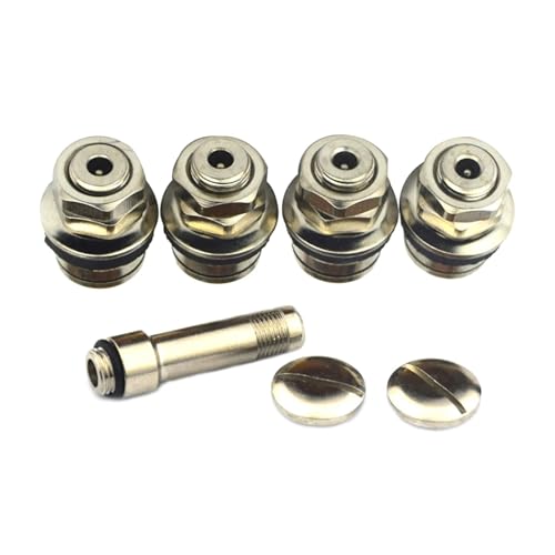 Magnetventil 4Pcs Metall Rad Roller Ventil Stem Unsichtbare Reifen Vorbauten Auto Reifen mit Kappen Änderung Zubehör Ventil von KUNYOS