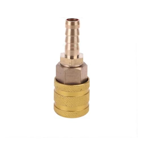 Magnetventil 8mm Auto Reifen Ventil Clip Pumpe Düse Clamp Solide Messing Inflation Stecker Air Chuck Inflator Adapter Ventil(8mm A) von KUNYOS