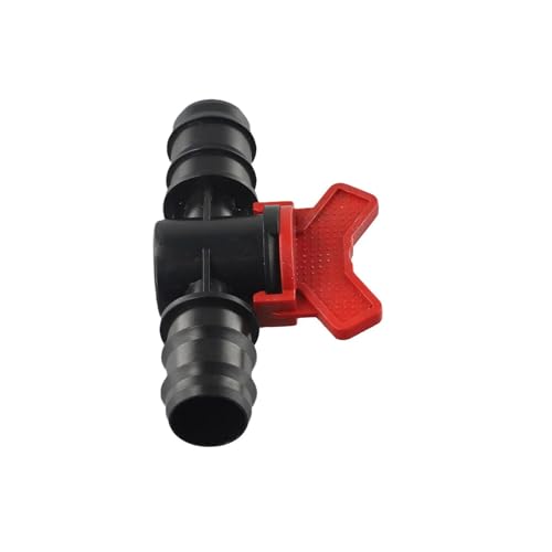 Magnetventil Absperrventil Kugelverbinder Stecker PE Rohr PN4 Tropfschlauch 16 20 25 mm Gartenbewässerung Steckdose Durchgang Ventil(16mm x 16mm) von KUNYOS