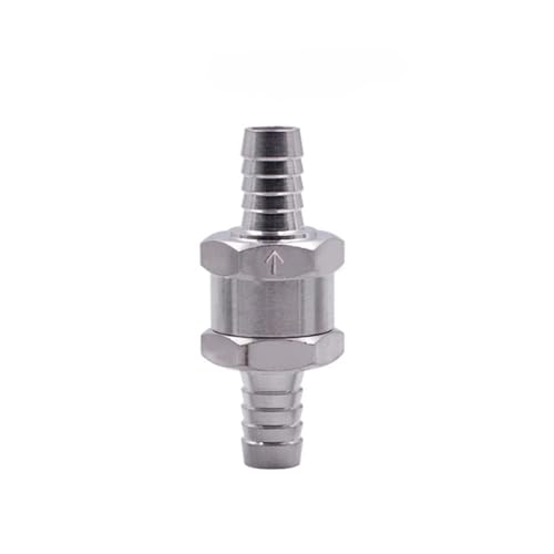 Magnetventil Kraftstoff Rückschlagventil 6/8/10/12mm Aluminiumlegierung Benzin Diesel Wasserleitung Ein Weg Ventil(1pcs 10MM) von KUNYOS