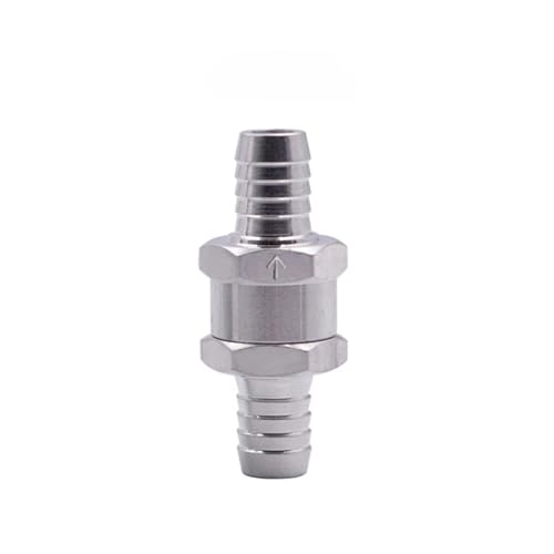 Magnetventil Kraftstoff Rückschlagventil 6/8/10/12mm Aluminiumlegierung Benzin Diesel Wasserleitung Ein Weg Ventil(1pcs 12MM) von KUNYOS