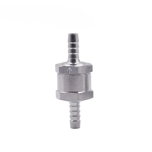 Magnetventil Kraftstoff Rückschlagventil 6/8/10/12mm Aluminiumlegierung Benzin Diesel Wasserleitung Ein Weg Ventil(2pcs 6mm) von KUNYOS