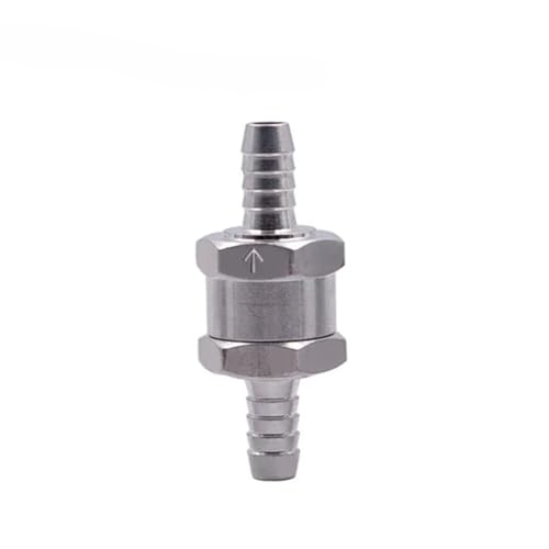 Magnetventil Kraftstoff Rückschlagventil 6/8/10/12mm Aluminiumlegierung Benzin Diesel Wasserleitung Ein Weg Ventil(2pcs 8mm) von KUNYOS