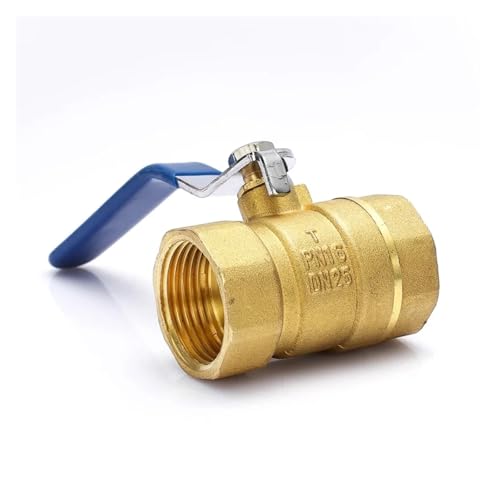 Magnetventil Messing-Kugelhahn mit Gewinde, 12 Zoll, 1 Zoll, 2 Zoll, Wasserleitungsschalter, großer Durchfluss, verdickte Luft- und Ölsteuerung, Sanitärarmatur Ventil(1-1/4") von KUNYOS