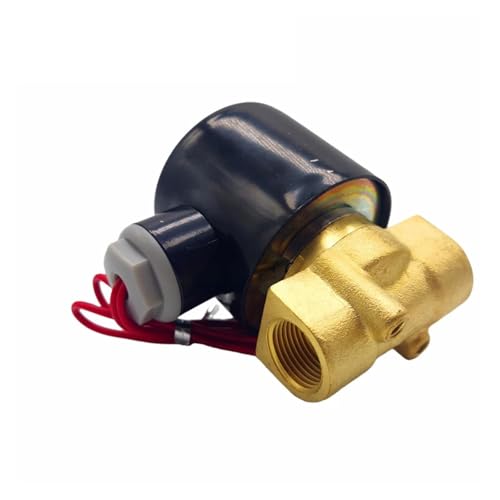 Magnetventil Stromlos Geschlossen Messing DN6/8/10/15/20/25 1/4 "3/8" 1/2 "3/4" 1 "12V 220V 24v 110v Pneumatische for Wasser Öl Helium Gas(DN8,G_220V_COPPER BODY) von KUNYOS