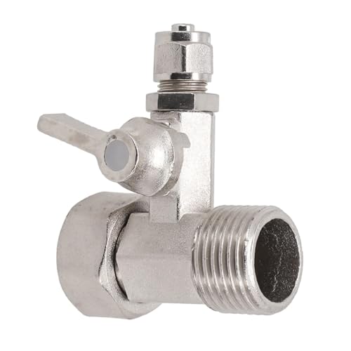 Magnetventil T-Ventil RO for Speisewasseradapter 1/2 Zoll auf 1/4 Zoll mit Absperrkugelhahn, T-Stück, Winkel-Stopp-Armaturen, Silber Ventil Magnetventil T-Ventil RO for Speisewasseradapter 1/2 Zoll auf 1/4 Zoll mit Absperrkugelhahn, T-Stück, Winkel-Stopp-Armaturen, Silber Ventil von KUNYOS