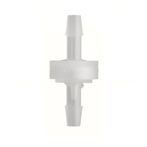 Magnetventil Wege-Rückschlagventil, 3 mm bis 12 mm, Kunststoff, weiß, Rückschlagventil, Öl, Gas, Wasser, Luft, for Benzin, Dieselöle Ventil(10mm) von KUNYOS