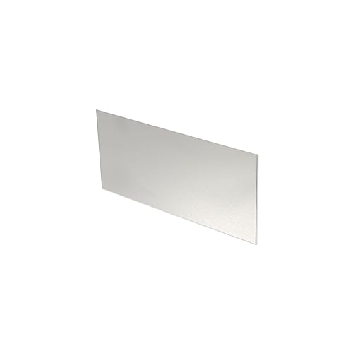 Spritzschutzblech für KUNe NOVUM Ausgussbecken, das perfekte Zubehör, einfache Montage, fleckenfreie Wände, Farbe:Silber, Größe:88.2 x 30 cm von KUNe